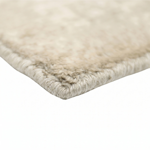 Custom Wool Eco-Friendly Non-Slip Hand Tufted Thick Pile Modern <b>Ivory</b> Beige Tonal Geometric Medallion Area <b>Rug</b> for Hotel Villa - Product Image 6