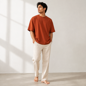 เสื้อยืดผู้ชายไซส์ใหญ่ ทรงหลวม ผ้าเนื้อนุ่ม สไตล์สตรีทแวร์ทันสมัย ใส่สบายในชีวิตประจำวัน เหมาะกับชุดลำลอง และสามารถสั่งทำได้ - Product Image 5
