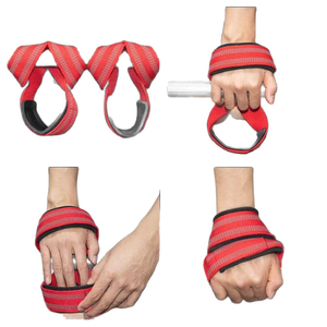 Custom Logo Heavy Duty Cotton Breathable Anti-Slip Adjustable 8 Figure Straps Slight Stretch for Gym Weightlifting <b>Strength</b> - Product Image 6