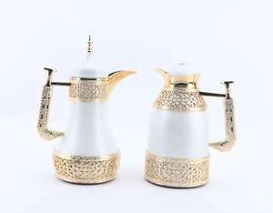 Cafetera Dallah Árabe de Estilo Antiguo, de Latón, Tradicional del Medio Oriente, Decorativa, para el Hogar o Cafetería - Product Image 4