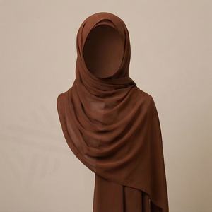 Hiyab de Chifón Sedoso de Alta Calidad, Personalizable en Color, con Imán, para Mujeres Musulmanas, Pañuelo Instantáneo para la Cabeza, Suave, Transpirable, Premium y a la Moda - Product Image 5