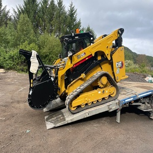 Good Quality Diesel for Skid Steer Front Loader Compact Loader with <b>Mulcher</b> Attachment and Pump Available in Stock - Product Image 6