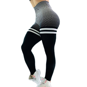 Elastic Waist Active Stretch High Waist Ankle-Length Yoga <b>Leggings</b> with Side <b>Mesh</b> Butt Lift Quick Drying Women's - Product Image 1