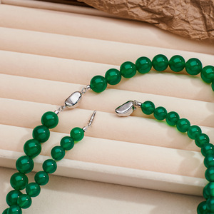 Collier de perles de riz Ping an Xi Le à la mode, nouveau style chinois, perle d'eau douce rétro, accessoire perlé - Product Image 3