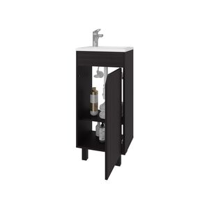 Mobile da Bagno FM FURNITURE in Quarzite Wengue con Lavabo Integrato e Rubinetto - Product Image 6