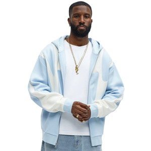 เสื้อฮู้ดซิปผู้ชาย ผ้าฟลีซคอตตอน 100% ดีไซน์กระเป๋าเสื้อ ทรงหลวม ระบายอากาศได้ดี เป็นมิตรกับสิ่งแวดล้อม เหมาะสำหรับฤดูหนาว สวมใส่สบายได้ทั้งชายและหญิง - Product Image 2