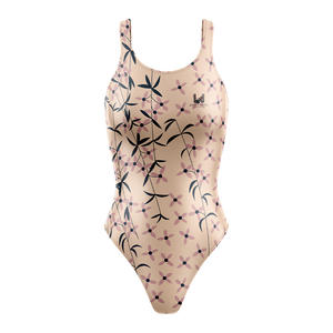 Maillot de bain une pièce personnalisé pour femme avec logo brodé et imprimé, écologique et à séchage rapide - Product Image 2