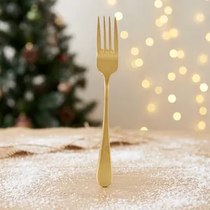 Flateware Cutlery Stainless Steel Eco Friendly Modern Fruit Dessert Spoon Cake Pick Fork Spoon Set Container Holder Home Fork - Product Image 3