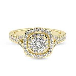 Anillo de diamante natural de claridad VS1 de color G de 0,84 quilates hecho a mano con un impresionante Diamante tachonado - Product Image 3