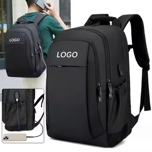Custom Logo American Style <b>Canvas</b> School Backpack <b>Large</b> Capacity Travel Laptop <b>Bag</b> - Product Image 1
