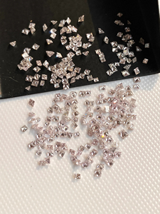 Diamants de laboratoire taille princesse, excellente taille, CVD HPHT, certifiés IGI, couleur rose, VS-VVS, diamants de mêlée pour la fabrication de bijoux - Product Image 2
