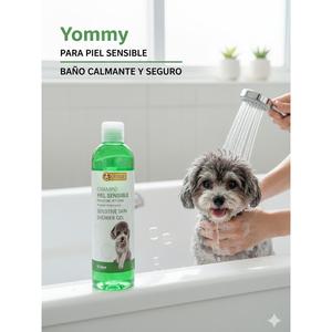 Champú para Perros Yommy de Frontline Pet Care, 250 ml, pH Neutro, 2 en 1, Acondicionador para Piel Sensible, para Limpieza y Baño de Mascotas - Product Image 3