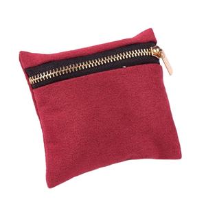Promotional Zip <b>Pouch</b>, Logo Print <b>Velvet</b> Zip Bag, <b>Velvet</b> Makeup Bag - Product Image 2