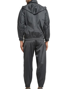 Combinaison de sauna de qualité supérieure avec capuche réglable et poches zippées pour une utilisation pratique en salle de sport, personnalisation du logo - Product Image 3