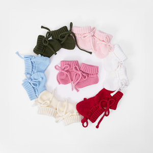 Zapatitos de Bebé 100% Algodón Tejido, Casuales, de Invierno, Color Sólido, Grosor Estándar, para Primavera, Color Rosa, Calcetines para Recién Nacidos de 0 a 3 Meses - Product Image 3