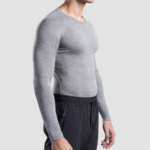 Men Athletic Compression T Shirt <b>Long</b> <b>Sleeve</b> Quick Dry Running Training Gym Wear <b>Base</b> <b>Layer</b> - Product Image 5