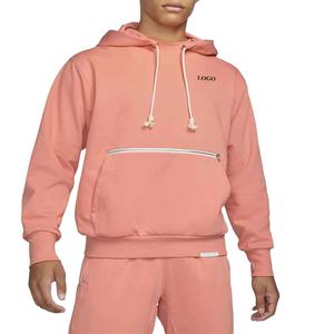 Sweat à capuche pour hommes avec logo personnalisé de haute qualité au prix de gros pour les hommes pull à capuche respirant et surdimensionné en coton mélangé de base - Product Image 1