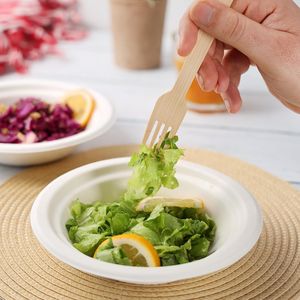 100 Cubiertos Desechables de Bambú Natural, Utensilios Biodegradables y Ecológicos para Fiestas y Eventos al Aire Libre - Product Image 5