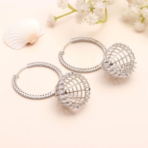 <b>Top</b> Product Pear Shape CZ <b>Earrings</b> 18K White Gold Plated Brass Bridal Wedding <b>Earrings</b> Elegant Jewelry for Women - Product Image 2