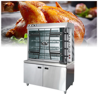 Rôtissoire professionnelle pour cuisine commerciale, machine de rôtissage rapide pour restaurant, four à rôtir avec 4/6/8 broches pour poulet