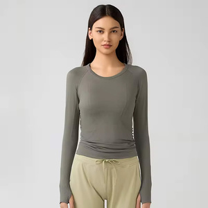 Chemises à manches longues imprimées personnalisées pour femmes, style streetwear, en coton, avec impression en relief, marque privée, pour marques américaines, vente en gros - Product Image 6