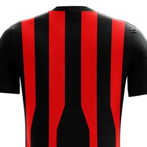 Camiseta de Fútbol Personalizada con Rayas, Uniforme de Equipo Masculino, Manga Corta, Transpirable, de Poliéster, para Deportes, Sublimación - Product Image 5