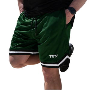 HIC High Quality Custom Blank Plain Basketball Double <b>Layered</b> Shorts Summer Mesh Shorts Men - Product Image 1