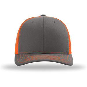 Gorra Trucker Unisex de Malla Transpirable de 5 Paneles, Impermeable, Talla Ajustable, con Bloques de Color Gris y Naranja, Estilo Casual para Primavera y Verano - Product Image 2