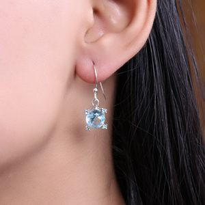 Handmade Designer <b>Rainbow</b> Moonstone <b>Drop</b> Earrings 925 Sterling Silver Trendy Jewelry for Women & Girls-Party & Gift Wear - Product Image 1