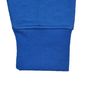 Sweat-shirt à capuche color block avec des détails tricotés rouge, jaune, bleu et violet, design décontracté d'automne avec poches patchwork rouge, jaune et bleu - Product Image 6