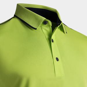 Chemise de golf pour homme de haute qualité, très vendue, 100% polyester, séchage rapide, respirante, manches courtes, tricotée, brodée - Product Image 5