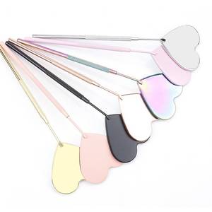 Professional Lash Inspection <b>Mirror</b> Gold-Plated Stainless Steel <b>Lighted</b> Cosmetic Beauty Tool for Eyelash Extension Application - Product Image 4