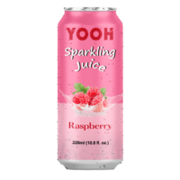 YOOH Agua con Gas en Lata de 320ml, Sabor Lichi, 30-35% de Contenido de Jugo, 18 Meses de Caducidad, Vietnam, Servido Frío, OEM/ODM