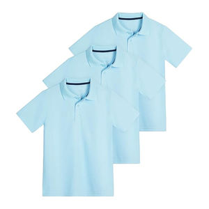 Camiseta Polo para Hombre OEM, Logotipo Personalizado, Diseño Sólido de Verano, 100% Algodón, Tejido de Punto Antiarrugas, MOQ Bajo, Manga Corta - Product Image 1