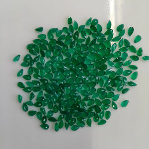 Ónix Verde Natural, Corte Pera de 5x3MM, Gema Suelta de la Mejor Calidad, Certificada por Red Mountain Gems, para Joyería - Product Image 3