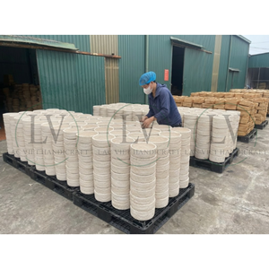 Cesta de pan de ratán natural de forma ovalada, cesta de ratán blanqueada tipo banneton para uso doméstico, en cocinas y restaurantes, venta al por mayor en Vietnam. - Product Image 6