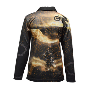 Chemise de pêche personnalisée avec logo OEM, vêtements de pêche en polyester respirant à séchage rapide, protection UV, manches longues, pour la pêche en plein air - Product Image 6