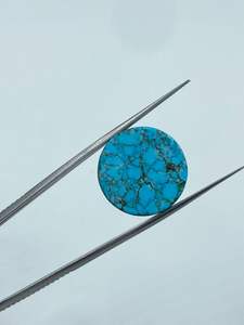 Pierre Turquoise Naturelle Taillée par un Designer, Collection Luxe, Pierre Libre 20.30mm 27.00 CTS Bleu Profond pour la Fabrication de Bijoux (Fabricant) - Product Image 6