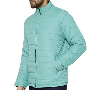 Blouson matelassé pour homme bleu clair, style urbain, avec logo frontal, à capuche, chaud, nouvelle collection hiver, best-seller, multicolore, nouveau design, en promotion - Product Image 5
