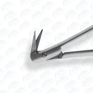 Tijeras Potts 6.125 pulgadas 15,5 cm mango plano de acero inoxidable Manual Micro cuchillas finas diseño de cuello en V calidad Premium - Product Image 3