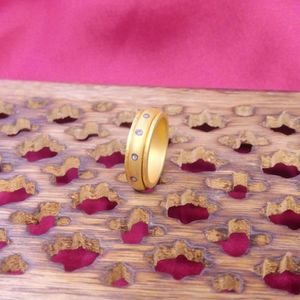 Wedding Wear 925 Sterling Silver Gold Plated Jewelry Diamond Jewelry Women Wear Classic <b>Couple</b> <b>Ring</b> - Product Image 2