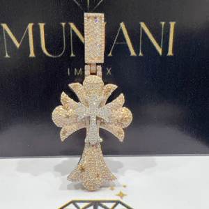 Dijes Personalizados de Animales en Oro Rosa, Joyería Fina Hip Hop, Diamante Cultivado en Laboratorio con Corte Brillante, Certificado IGI, para Fiestas, Hombres - Product Image 1