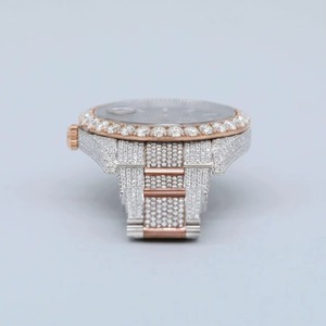นาฬิกาฮิปฮอปประดับเพชรโมอิสซาไนต์สุดหรูทันสมัยจากโรงงานขายส่งในราคาที่เข้าถึงได้จากอินเดีย - Product Image 2