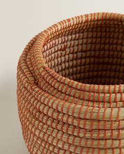 Panier de rangement rond en jonc de mer Vietrustic, design multifonctionnel, matériau écologique pour le rangement du linge - Product Image 5