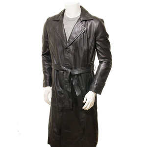 Veste en cuir d'hiver de qualité supérieure pour homme, fermeture éclair en toile, teinture unie, style streetwear - Product Image 1