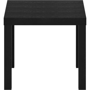 Tavolino Laterale Classico e Accogliente Parsons Nero Quadrato, Set da 1 Pezzo, Tavolini da Caffè - Product Image 4
