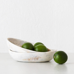 Juego de Fruteros Artizon Studio de Lujo, Diseño Elegante en Espiral, Resina Pulida Perlada Blanca, Ecológico, Duradero, Apto para Alimentos, Clásico - Product Image 2
