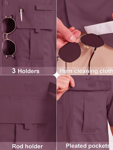 เสื้อเชิ้ตสำหรับล่าสัตว์และตกปลาแบบใหม่สำหรับผู้ชาย ปรับขนาดได้ ดีไซน์หรูหรา สินค้าสั่งทำโลโก้ได้ เสื้อผ้าสตรีทแวร์สำหรับผู้ชายและผู้หญิง - Product Image 5