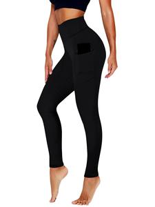 Leggings cargo de sport pour femmes, haute qualité, respirants, fermeture élastique, matière Spandex, effet push-up fessier, compression, pour la gym - Product Image 3