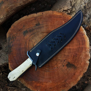 Cuchillos Bowie de Acero Inoxidable Hechos a Mano, Herramienta para Acampar al Aire Libre, Cuchillos Bowie de Supervivencia, Cuchillo de Hoja Fija para Caza - Product Image 5